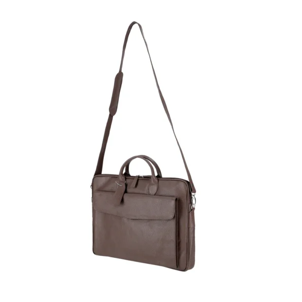 Brown Leather Laptop Briefcase