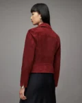 Suede Leather Biker Jacket