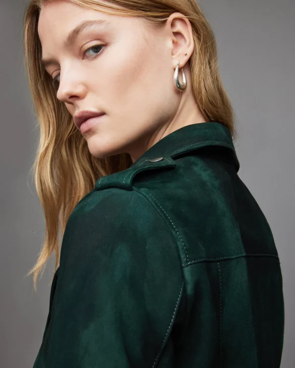 Suede Moto Jacket